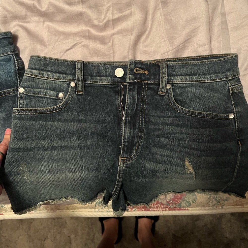 PINK jean shorts size 8, like new